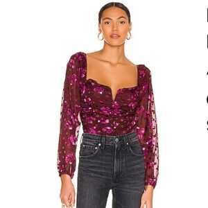 Astr the label Fuschia Perkins top 
New with tags